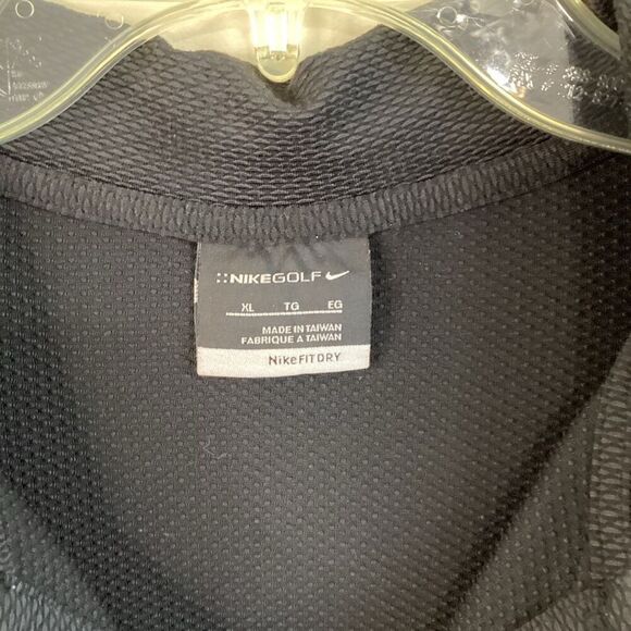 NIKE Men’s Golf Polo Shirt Black Fit Dry Size XL - Picture 5 of 5